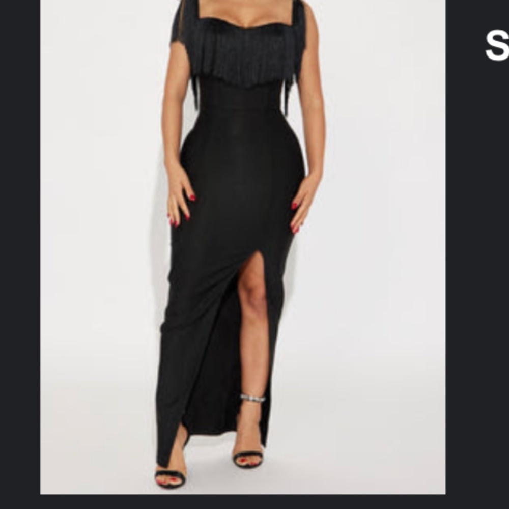 Black bandage dress